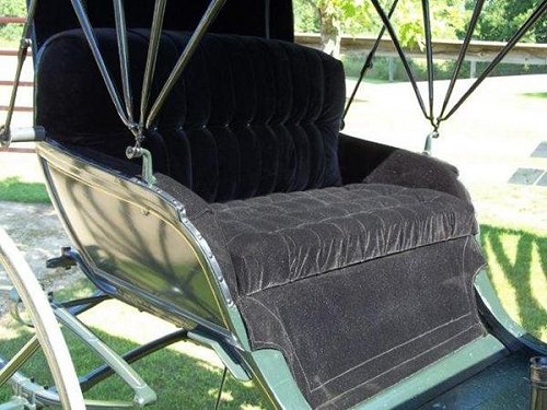 Seat of restored buggy