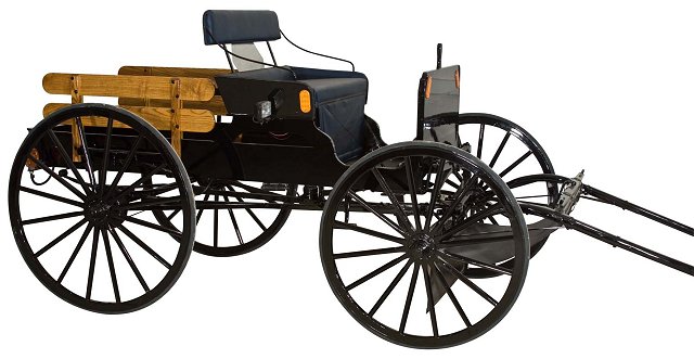 Horse Drawn Spring Wagon, Light Horse