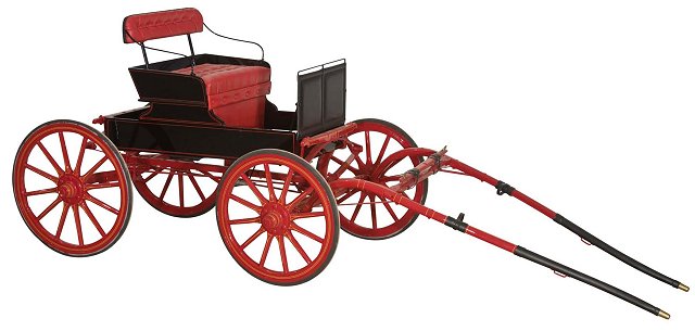 Miniature Run-a-bout horse drawn wagon