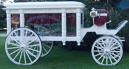 Custom hearse side view
