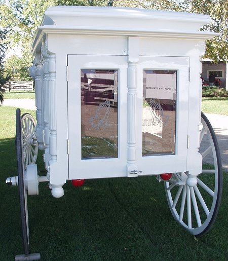 Rear of hearse