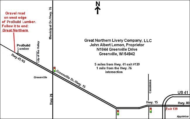 Horse Drawn Vehicles, Horse Carriages, Horse Buggies, Map, Directions