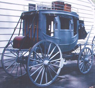 2/3 scale stagecoach in primer